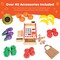 Best Choice Products Kids Pretend Play Grocery Store Wooden Supermarket Set w/ Chalkboard, Cash Register